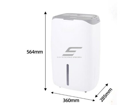 Buitinis oro sausintuvas | valytuvas | drėgmės surinkėjas su jonizatoriumi | 370W | 230V | 25l/24h | 170m³/h | 564x360x285mm | baltas 4 Buitinis oro sausintuvas | valytuvas | drėgmės surinkėjas su jonizatoriumi | 370W | 230V | 25l/24h | 170m³/h | 564x360x285mm | baltas 4