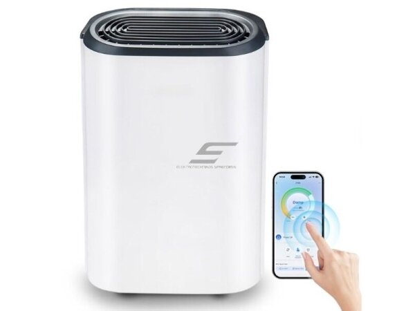 Išmanus buitinis oro sausintuvas | valytuvas | drėgmės surinkėjas | 165W | 230V | 12l/24h | 105m³/h | 478x308x229mm | baltas | Wi-Fi 3 Išmanus buitinis oro sausintuvas | valytuvas | drėgmės surinkėjas | 165W | 230V | 12l/24h | 105m³/h | 478x308x229mm | baltas | Wi-Fi 3