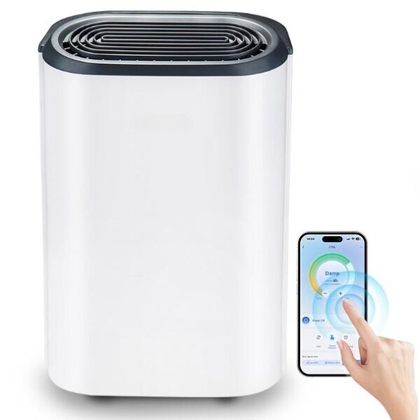Nutika kodune õhukuivati | õhupuhasti | niiskuse kogur | 165W | 230V | 12l/24h | 105m³/h | 478x308x229mm | valge | Wi-Fi 3 Nutika kodune õhukuivati | õhupuhasti | niiskuse kogur | 165W | 230V | 12l/24h | 105m³/h | 478x308x229mm | valge | Wi-Fi 3