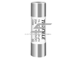 Cilindrinis saugiklis saulės elektrinėms | 10x38mm | 20A | 33kA | gPV | 1000VDC