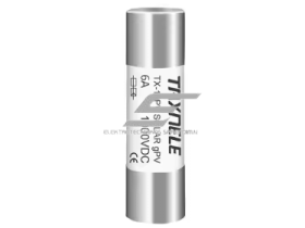 Cilindrinis saugiklis saulės elektrinėms | 10x38mm | 6A | 33kA | gPV | 1000VDC