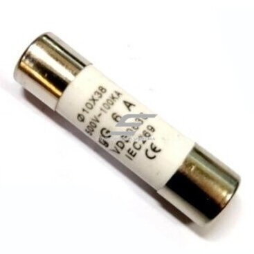 Cylindrical fuse | ceramic | 10x38 | 6A | gG