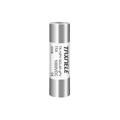 Cylindrical fuse for solar power plants | 10x38mm | 15A | 33kA | gPV | 1000VDC Cylindrical fuse for solar power plants | 10x38mm | 15A | 33kA | gPV | 1000VDC