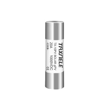 Cylindrical fuse for solar power plants | 10x38mm | 20A | 33kA | gPV | 1000VDC Cylindrical fuse for solar power plants | 10x38mm | 20A | 33kA | gPV | 1000VDC