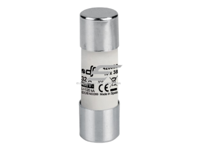 Cilindrinis saugiklis | keramikinis | 10,3x38mm | 32A | 400V | 120kA | gG | DF Electric | 420032