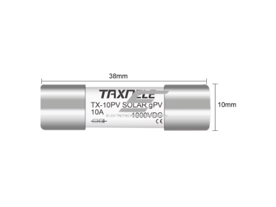 Cilindrinis saugiklis saulės elektrinėms | 10x38mm | 15A | 33kA | gPV | 1000VDC 1 Cilindrinis saugiklis saulės elektrinėms | 10x38mm | 15A | 33kA | gPV | 1000VDC 1