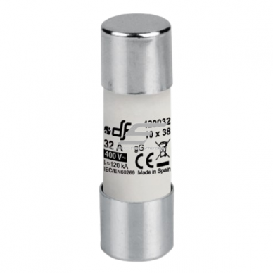 Bezpiecznik cylindryczny | ceramiczny | 10,3x38mm | 0,5A | 500V | 120kA | gG | DF Electric Bezpiecznik cylindryczny | ceramiczny | 10,3x38mm | 0,5A | 500V | 120kA | gG | DF Electric