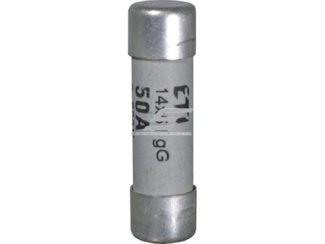 Cilindrinis saugiklis | keramikinis | 14x51mm | 4A | 690V | 80kA | gG | CH14 | Eti | 002630003 Cilindrinis saugiklis | keramikinis | 14x51mm | 4A | 690V | 80kA | gG | CH14 | Eti | 002630003