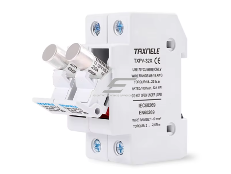 Cilindrinis saugiklis saulės elektrinėms | 10x38mm | 15A | 33kA | gPV | 1000VDC 2 Cilindrinis saugiklis saulės elektrinėms | 10x38mm | 15A | 33kA | gPV | 1000VDC 2
