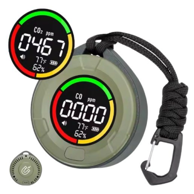 CO/CO2 un gaisa kvalitātes mērītājs | Sensors | Pārnēsājams | 0-1000ppm/400-5000ppm | 4 vienā 1 CO/CO2 un gaisa kvalitātes mērītājs | Sensors | Pārnēsājams | 0-1000ppm/400-5000ppm | 4 vienā 1