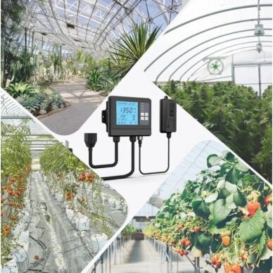 Automated CO2 Controller for Greenhouse | 0-5000PPM | 100-240VAC 1 Automated CO2 Controller for Greenhouse | 0-5000PPM | 100-240VAC 1