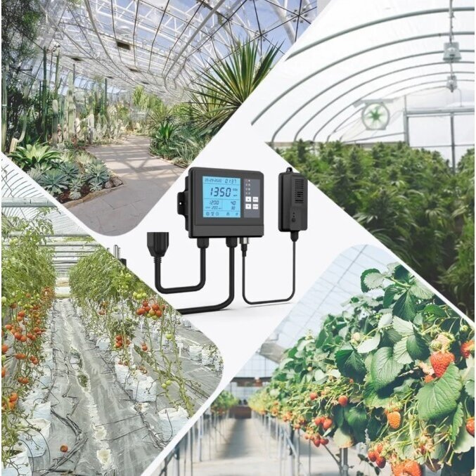 Automated CO2 Controller for Greenhouse | 0-5000PPM | 100-240VAC 1