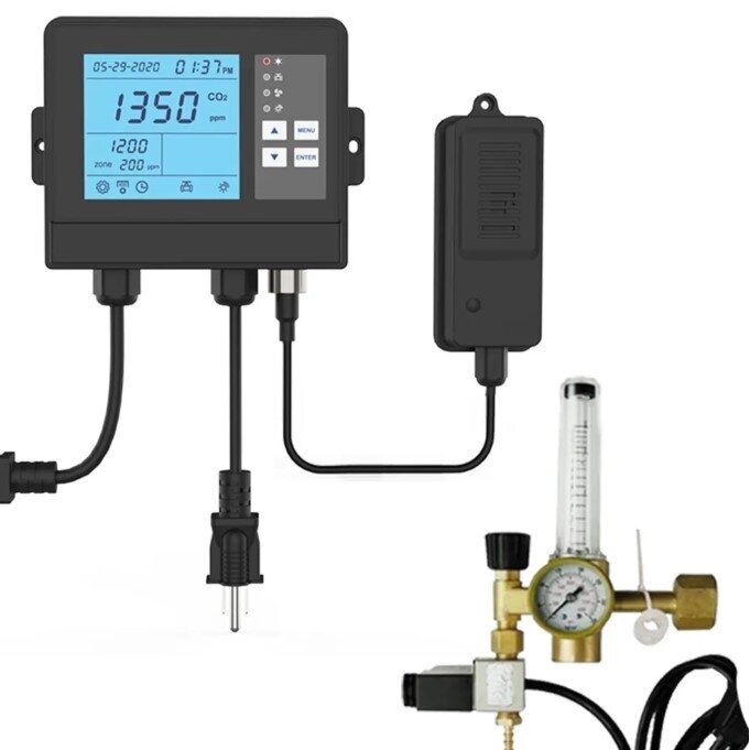 Automated CO2 Controller for Greenhouse | 0-5000PPM | 100-240VAC 4