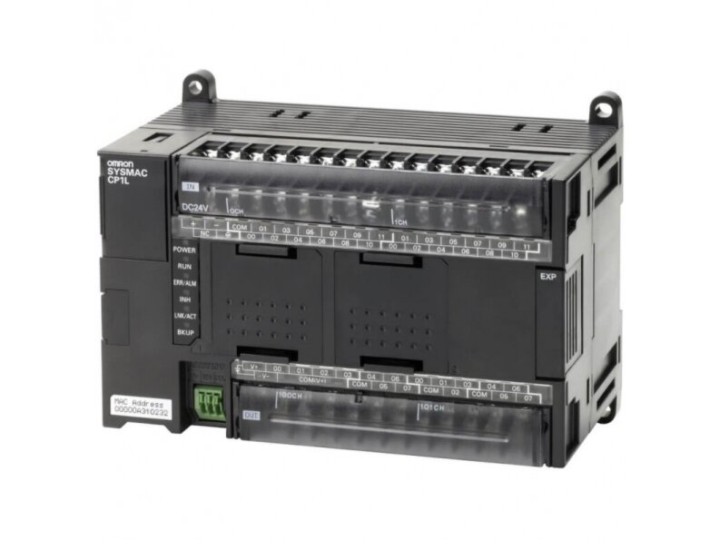 Valdiklis PLC | 24x24VDC įėjimai | 16xPNP išėjimai | 0,3 A | 2xAnaloginiai įėjimai | 10K steps program + 32K words data memory | 1xEthernet | CP1L-EM40DT1-D | Omron Valdiklis PLC | 24x24VDC įėjimai | 16xPNP išėjimai | 0,3 A | 2xAnaloginiai įėjimai | 10K steps program + 32K words data memory | 1xEthernet | CP1L-EM40DT1-D | Omron