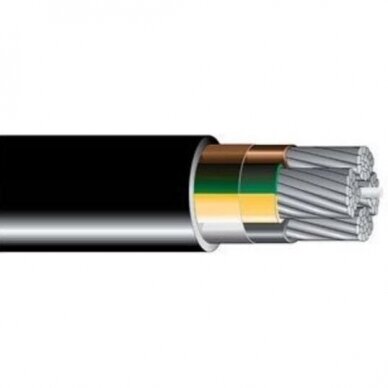 Aluminium power cable | 4x35mm² | AXMK | Class 2 | 1m | black Aluminium power cable | 4x35mm² | AXMK | Class 2 | 1m | black