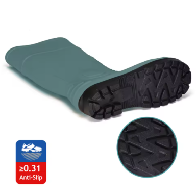 PVC work rubber boots | with steel toe cap | size 42 | resistant to water, abrasion | knee-high | with reflective strip PVC work rubber boots | with steel toe cap | size 42 | resistant to water, abrasion | knee-high | with reflective strip
