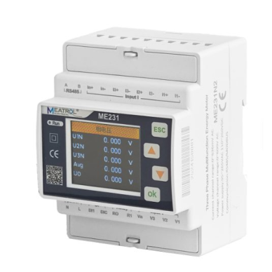 Multi-channel three-phase smart energy meter | DIN rail mounted | 6 tariffs | 220 V AC | MODBUS RS485 | ME231N2 Multi-channel three-phase smart energy meter | DIN rail mounted | 6 tariffs | 220 V AC | MODBUS RS485 | ME231N2