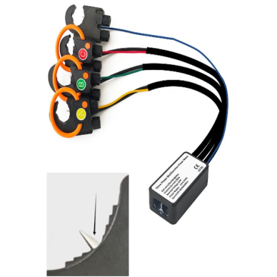 Multi-channel three-phase smart energy meter for DIN rail | with Rogowski coil and voltage probe | 6 tariffs | 5 V DC | MODBUS RS485 | MC60-VP-GW30 1