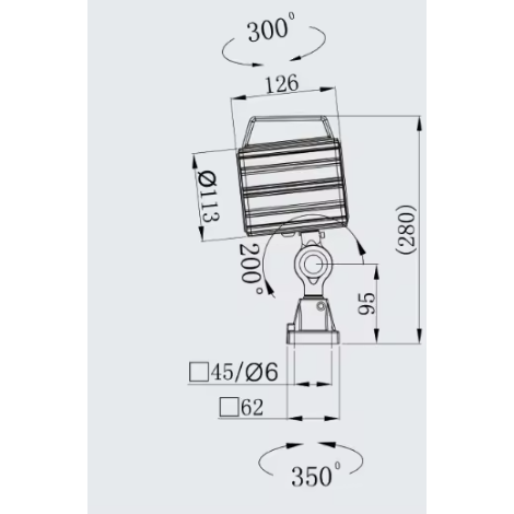 Lampа robocza LED do maszyn | wysoka precyzja oświetlenia | 7,5 W | IP65 | oświetlenie CNC | obudowa aluminiowa | ONN-M1 2