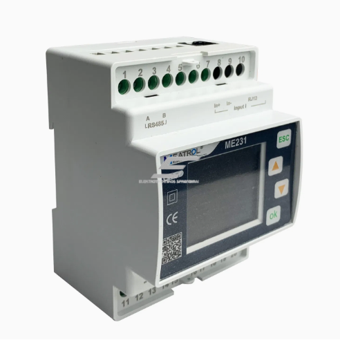 Daudzkanālu trīsfāzu viedais elektroenerģijas skaitītājs | montāža uz DIN sliedes | 6 tarifi | 220 V AC | MODBUS RS485 | ME231N2 (Kopija) Daudzkanālu trīsfāzu viedais elektroenerģijas skaitītājs | montāža uz DIN sliedes | 6 tarifi | 220 V AC | MODBUS RS485 | ME231N2 (Kopija)