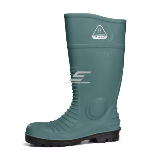 PVC work rubber boots | with steel toe cap | size 40 | resistant to water, abrasion | knee-high | with reflective strip PVC work rubber boots | with steel toe cap | size 40 | resistant to water, abrasion | knee-high | with reflective strip