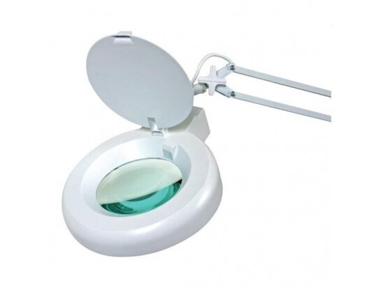 Darbo šviestuvas su padidinamuoju stiklu | 22W | 230VAC | 6500K | 1450lm | lęšis Ø120mm | 8 dioptrijos | baltas 1 Darbo šviestuvas su padidinamuoju stiklu | 22W | 230VAC | 6500K | 1450lm | lęšis Ø120mm | 8 dioptrijos | baltas 1