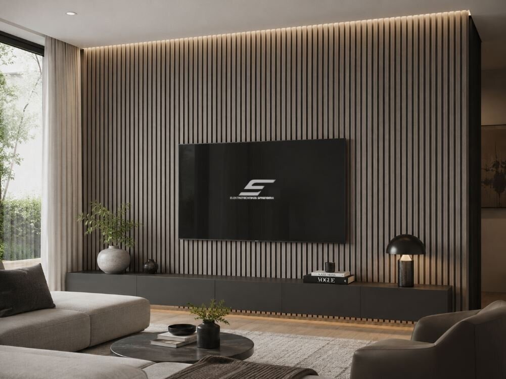 Dekoratyvinė akustinė sienų | lubų plokštė | lamelė | apdaila | 3000x600x22mm | MDF + PET | pilko ąžuolo imitacija 3 Dekoratyvinė akustinė sienų | lubų plokštė | lamelė | apdaila | 3000x600x22mm | MDF + PET | pilko ąžuolo imitacija 3