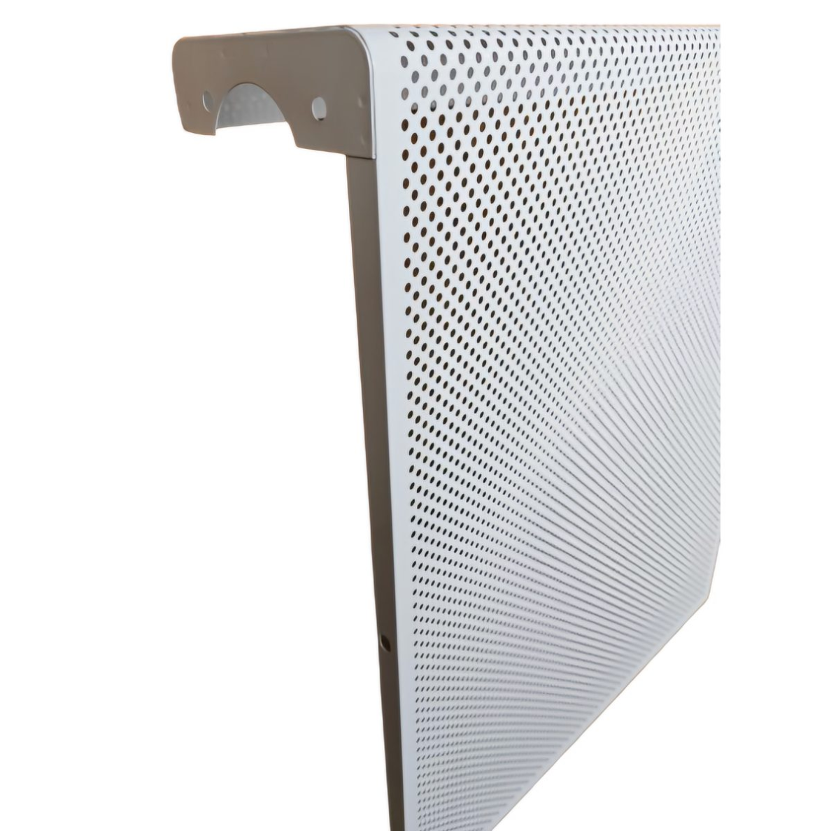Decorative steel radiator grille – cover | for 5-section cast iron radiator | perforated | metal | 490x610x140mm | white | DRG5 perf 1 Decorative steel radiator grille – cover | for 5-section cast iron radiator | perforated | metal | 490x610x140mm | white | DRG5 perf 1
