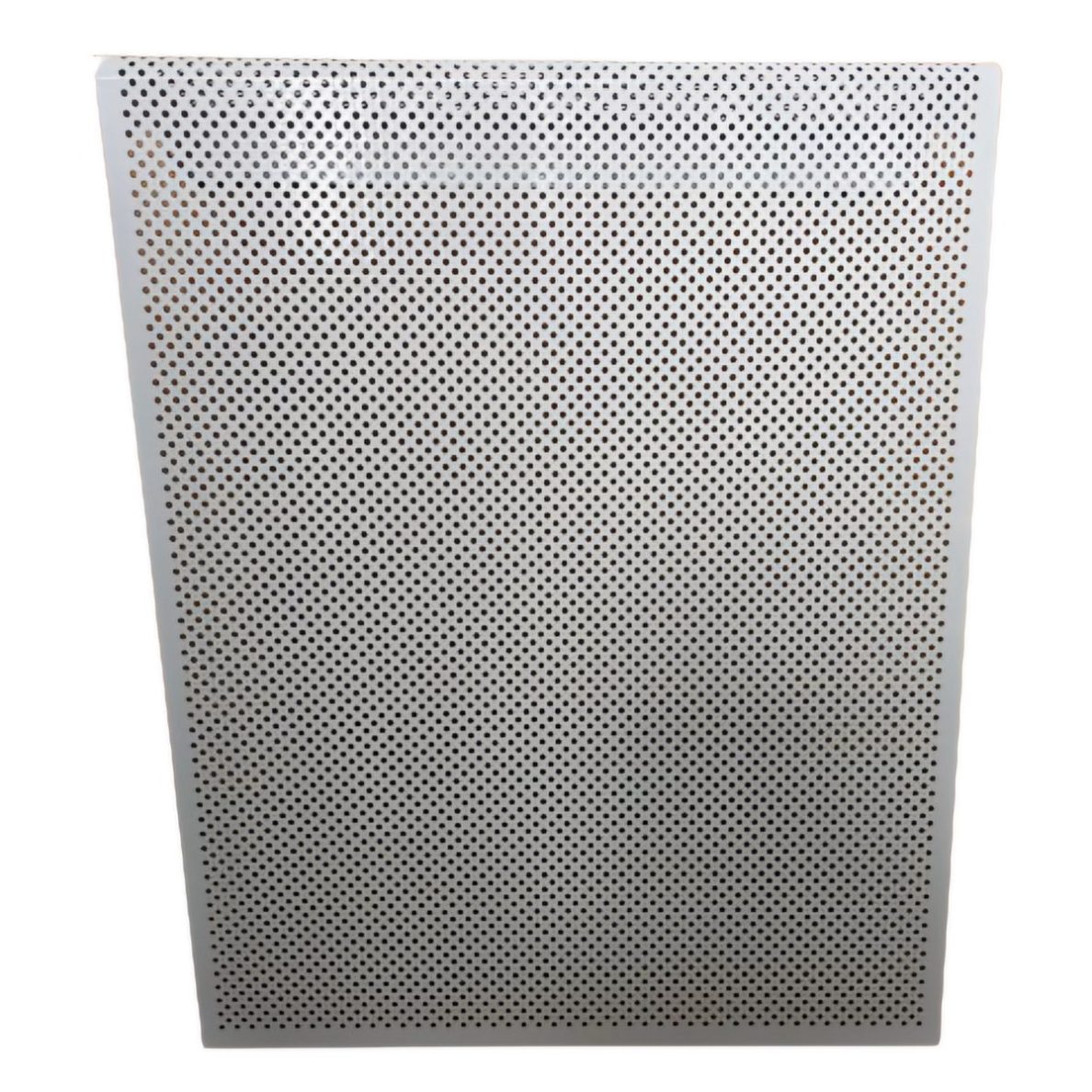 Decorative steel radiator grille – cover | for 5-section cast iron radiator | perforated | metal | 490x610x140mm | white | DRG5 perf 2 Decorative steel radiator grille – cover | for 5-section cast iron radiator | perforated | metal | 490x610x140mm | white | DRG5 perf 2