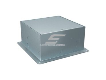 Dėžutė į grindis | įleidžiama | 4 modulių | 228x228x100/125mm | betonuojama | plieninė | pilka | Schneider Electric | Unica System+ | INS52001