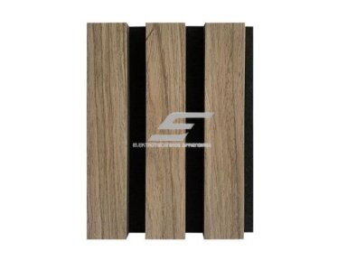 Dekoratyvinė akustinė sienų | lubų plokštė | lamelė | apdaila | 600x600x22mm | MDF + PET | riešutmedžio imitacija Dekoratyvinė akustinė sienų | lubų plokštė | lamelė | apdaila | 600x600x22mm | MDF + PET | riešutmedžio imitacija