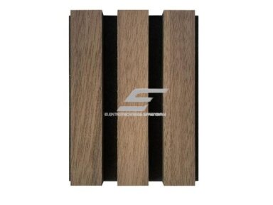 Dekoratyvinė akustinė sienų | lubų plokštė | lamelė | apdaila | 3000x600x22mm | MDF + PET | natūralus riešutmedis Dekoratyvinė akustinė sienų | lubų plokštė | lamelė | apdaila | 3000x600x22mm | MDF + PET | natūralus riešutmedis