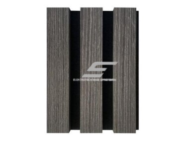 Dekoratyvinė akustinė sienų | lubų plokštė | lamelė | apdaila | 2400x600x22mm | MDF + PET | tamsiai pilko ąžuolo imitacija Dekoratyvinė akustinė sienų | lubų plokštė | lamelė | apdaila | 2400x600x22mm | MDF + PET | tamsiai pilko ąžuolo imitacija