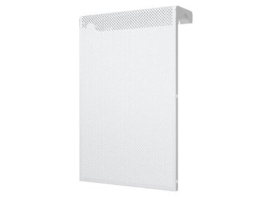 Dekoratyvinės plieninės radiatorių grotelės - apdaila | 4 sekcijų ketaus radiatoriui | perforuotos | metalinės | 390x610x140mm | balta | DRG4 perf Dekoratyvinės plieninės radiatorių grotelės - apdaila | 4 sekcijų ketaus radiatoriui | perforuotos | metalinės | 390x610x140mm | balta | DRG4 perf
