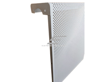 Dekoratyvinės plieninės radiatorių grotelės - apdaila | 5 sekcijų ketaus radiatoriui | perforuotos | metalinės | 490x610x140mm | balta | DRG5 perf Dekoratyvinės plieninės radiatorių grotelės - apdaila | 5 sekcijų ketaus radiatoriui | perforuotos | metalinės | 490x610x140mm | balta | DRG5 perf