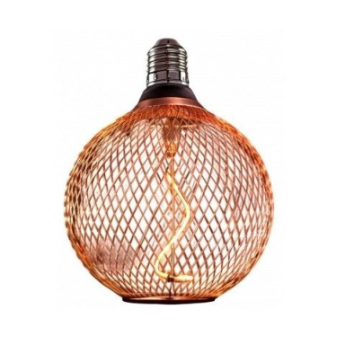 Dekoratīva LED lampa E27 | ar ažūru vara abažūru | 2,5 W | 1800K | 188 lm | 300° | 125 x 150 mm | IP20 | Optonica SP3-B1 Dekoratīva LED lampa E27 | ar ažūru vara abažūru | 2,5 W | 1800K | 188 lm | 300° | 125 x 150 mm | IP20 | Optonica SP3-B1