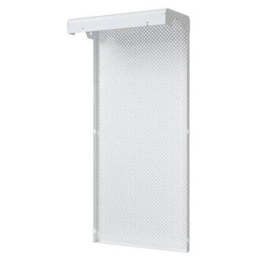Decorative steel radiator grille – cover | for 3-section cast iron radiator | perforated | metal | 290x610x140mm | white | DRG3 perf