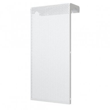 Decorative steel radiator grille – cover | for 3-section cast iron radiator | perforated | metal | 290x610x140mm | white | DRG3 perf