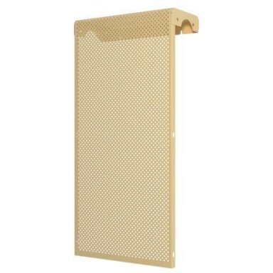 Decorative steel radiator grille – cover | for 5-section cast iron radiator | perforated | metal | 490x610x140mm | sand color | DRG5 perf be