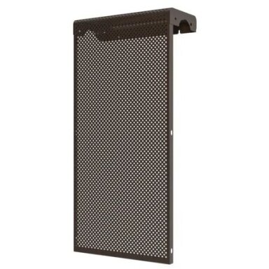 Decorative steel radiator grille – cover | for 3-section cast iron radiator | perforated | metal | 290x610x140mm | brown | DRG3 perf be