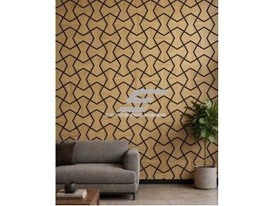 Dekoratyvinė akustinė sienų | lubų plokštė | apdaila | smėlio laikrodžio formos elementų | 861,94x482,87x18mm | MDF + PET | ąžuolo imitacija 2 Dekoratyvinė akustinė sienų | lubų plokštė | apdaila | smėlio laikrodžio formos elementų | 861,94x482,87x18mm | MDF + PET | ąžuolo imitacija 2