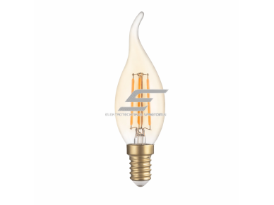 Dekoratyvinė LED lemputė E14 | žvakės formos | 4W | 2500K | 400lm | 300° | 35 x 120 mm | auksinė | IP20 | Optonica SP4-A4 Dekoratyvinė LED lemputė E14 | žvakės formos | 4W | 2500K | 400lm | 300° | 35 x 120 mm | auksinė | IP20 | Optonica SP4-A4