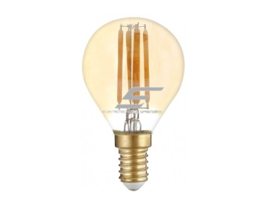 Dekoratyvinė LED lemputė E14 | 4W | 2500K | 400lm | 300° | 45 x 78 mm | auksinė | IP20 | Optonica SP4-A4 Dekoratyvinė LED lemputė E14 | 4W | 2500K | 400lm | 300° | 45 x 78 mm | auksinė | IP20 | Optonica SP4-A4