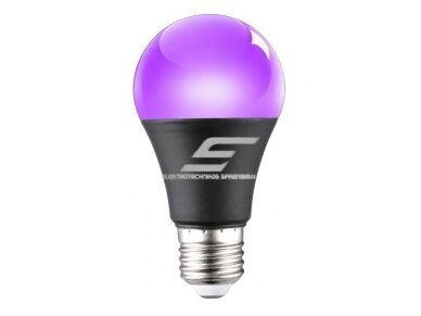 Ultravioletinė LED lemputė | 10W | E27 | 85–265V | 500 lm | 30 000 val. | dekoratyviniam apšvietimui ir fluorescencijos efektams