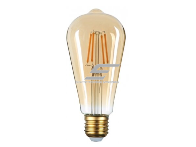 Dekoratyvinė LED lemputė E27 | 8W | 2500K | 700 lm | 360° | 64 x 140 mm | auksinė | IP20 | Optonica SP8-A4 Dekoratyvinė LED lemputė E27 | 8W | 2500K | 700 lm | 360° | 64 x 140 mm | auksinė | IP20 | Optonica SP8-A4