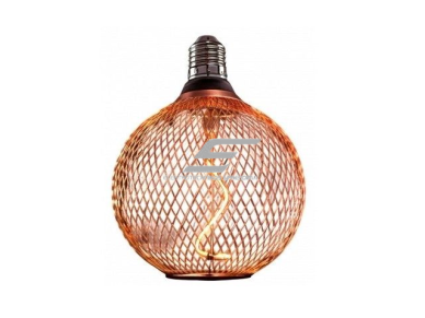 Dekoratyvinė LED lemputė E27 | su ažūriniu vario gaubtu | 2.5W | 1800K | 188 lm | 300° | 125 x 150 mm | IP20 | Optonica SP3-B1 Dekoratyvinė LED lemputė E27 | su ažūriniu vario gaubtu | 2.5W | 1800K | 188 lm | 300° | 125 x 150 mm | IP20 | Optonica SP3-B1