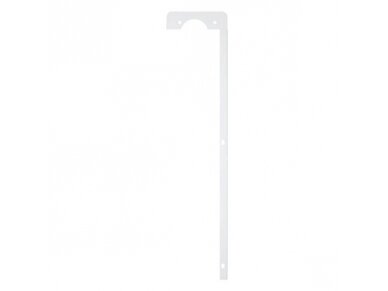Dekoratyvinės plieninės radiatorių grotelės - apdaila | 3 sekcijų ketaus radiatoriui | perforuotos | metalinės | 290x610x140mm | balta | DRG3 perf 2