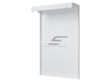 Dekoratyvinės plieninės radiatorių grotelės - apdaila | 4 sekcijų ketaus radiatoriui | perforuotos | metalinės | 390x610x140mm | balta | DRG4 perf 1