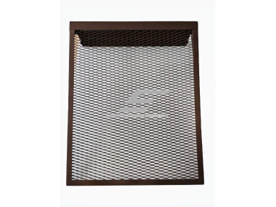 Dekoratyvinės plieninės radiatorių grotelės - apdaila | 5 sekcijų ketaus radiatoriui | metalinės | 490x610x140mm | ruda | DRG5 br Dekoratyvinės plieninės radiatorių grotelės - apdaila | 5 sekcijų ketaus radiatoriui | metalinės | 490x610x140mm | ruda | DRG5 br