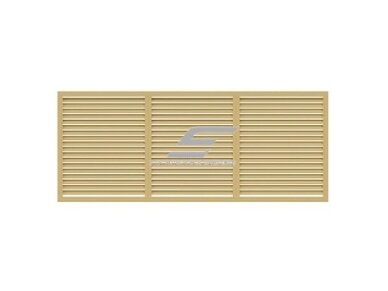 Dekoratyvinės radiatorių grotelės - apdaila | plastikinės | 600x1500x30mm | smėlio spalvos | R60150P 1 Dekoratyvinės radiatorių grotelės - apdaila | plastikinės | 600x1500x30mm | smėlio spalvos | R60150P 1